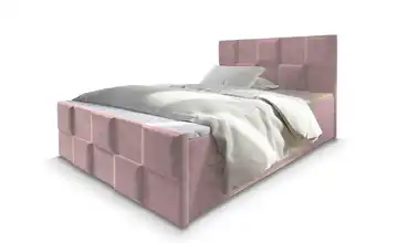 MASSENO Boxbett mit Bettkasten 180x200 cm Rosa