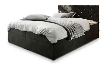 MASSENO Boxbett mit Bettkasten 140x200 cm Schwarz