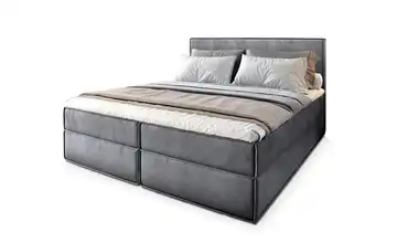 MASSENO Boxbett mit Bettkasten 140x200 cm Grau