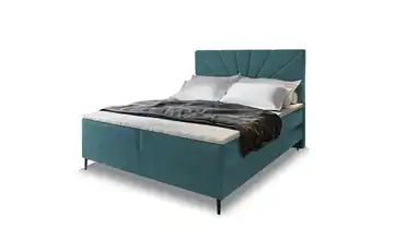 MASSENO Boxbett mit Bettkasten Blau 140x200 cm