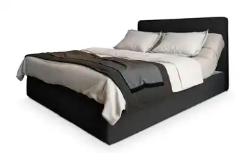 MASSENO Boxbett mit Bettkasten 140x200 cm Schwarz