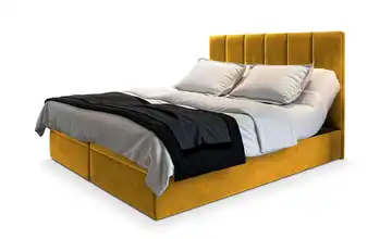 MASSENO Boxbett mit Bettkasten 140x200 cm Gelb