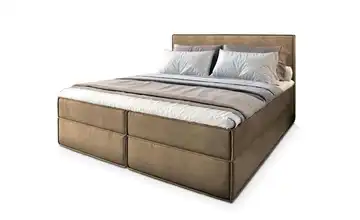 MASSENO Boxbett mit Bettkasten 180x200 cm Beige