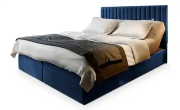MASSENO Boxbett mit Bettkasten 140x200 cm Blau