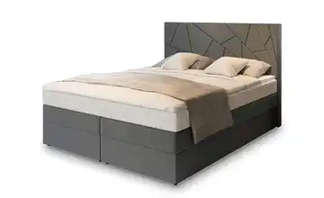 MASSENO Boxbett mit Bettkasten 140x200 cm Grau