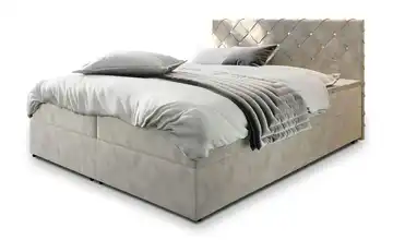 MASSENO Boxbett mit Bettkasten 140x200 cm Beige