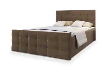 MASSENO Boxbett mit Bettkasten 140x200 cm Braun