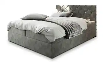 MASSENO Boxbett mit Bettkasten 140x200 cm Grau