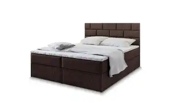 MASSENO Boxbett mit Bettkasten und 2 Schubladen 180x200 cm Braun