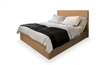 MASSENO Boxbett mit Bettkasten 140x200 cm Braun