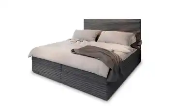 MASSENO Boxbett mit Bettkasten 140x200 cm Grau