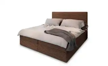 MASSENO Boxbett mit Bettkasten 140x200 cm Dunkelbraun