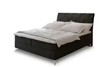 MASSENO Boxbett mit Bettkasten 140x200 cm Schwarz