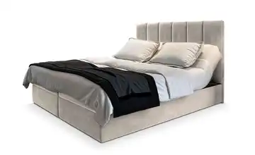 MASSENO Boxbett mit Bettkasten 140x200 cm Beige