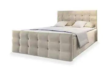 MASSENO Boxbett mit Bettkasten 140x200 cm Beige