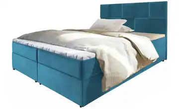 MASSENO Boxbett mit Bettkasten 140x200 cm Blau
