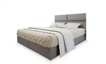 MASSENO Boxbett mit Bettkasten 140x200 cm Hellgrau