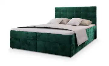 MASSENO Boxbett mit Bettkasten Boxbett 140x200 cm Grün Teddy