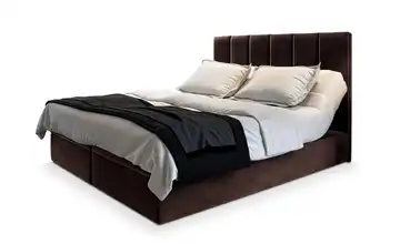 MASSENO Boxbett mit Bettkasten 140x200 cm Braun