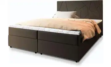 MASSENO Boxbett mit Bettkasten 140x200 cm Braun