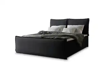 MASSENO Boxbett mit Bettkasten 140x200 cm Schwarz