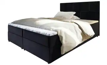 MASSENO Boxbett mit Bettkasten 140x200 cm Schwarz
