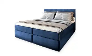 MASSENO Boxbett mit Bettkasten 140x200 cm Blau