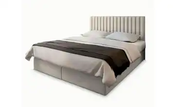 MASSENO Boxbett mit Bettkasten 140x200 cm Beige