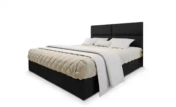 MASSENO Boxbett mit Bettkasten 140x200 cm Schwarz
