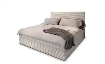 MASSENO Boxbett mit Bettkasten 140x200 cm Creme