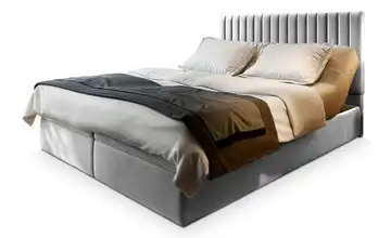 MASSENO Boxbett mit Bettkasten 140x200 cm Hellgrau
