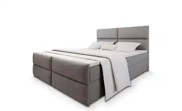 MASSENO Boxbett mit Bettkasten 140x200 cm Hellgrau