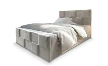 MASSENO Boxbett mit Bettkasten 140x200 cm Beige