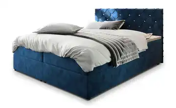 MASSENO Boxbett mit Bettkasten 140x200 cm Blau
