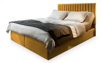 MASSENO Boxbett mit Bettkasten 140x200 cm Gelb