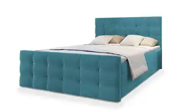MASSENO Boxbett mit Bettkasten 140x200 cm Blau