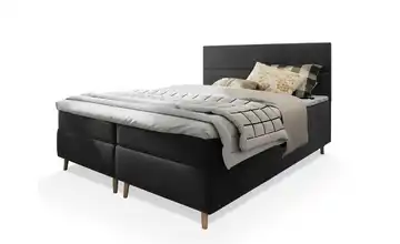 MASSENO Boxbett mit Bettkasten 140x200 cm Grau