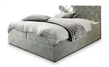 MASSENO Boxbett mit Bettkasten 140x200 cm Hellgrau