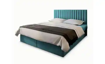 MASSENO Boxbett mit Bettkasten 140x200 cm Blau