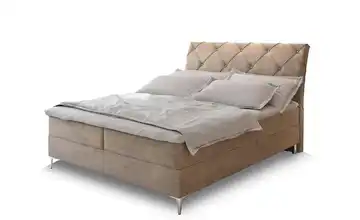 MASSENO Boxbett mit Bettkasten 140x200 cm Beige