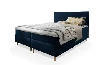 MASSENO Boxbett mit Bettkasten 140x200 cm Blau