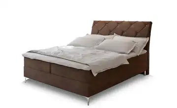 MASSENO Boxbett mit Bettkasten 140x200 cm Braun