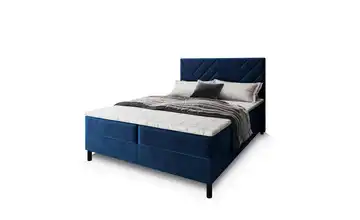 MASSENO Boxbett mit Bettkasten 140x200 cm Blau