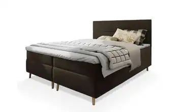 MASSENO Boxbett mit Bettkasten 140x200 cm Braun