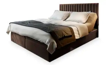 MASSENO Boxbett mit Bettkasten 140x200 cm Braun