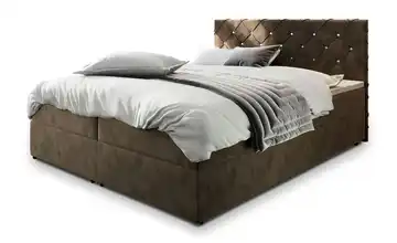 MASSENO Boxbett mit Bettkasten 140x200 cm Braun