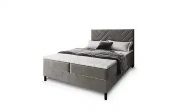 MASSENO Boxbett mit Bettkasten 140x200 cm Grau