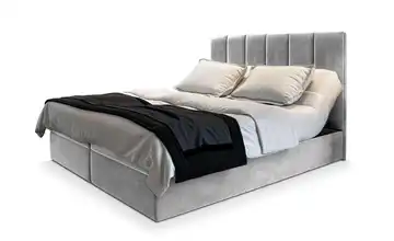 MASSENO Boxbett mit Bettkasten 140x200 cm Hellgrau