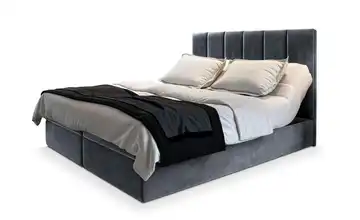 MASSENO Boxbett mit Bettkasten 140x200 cm Grau