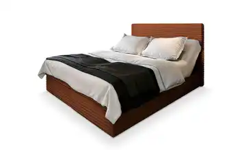 MASSENO Boxbett mit Bettkasten 140x200 cm Kupferfarben